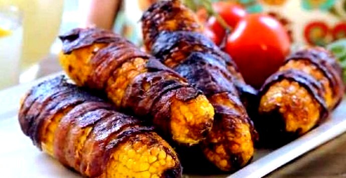 Grilled Bacon-Wrapped Corn on the Cob