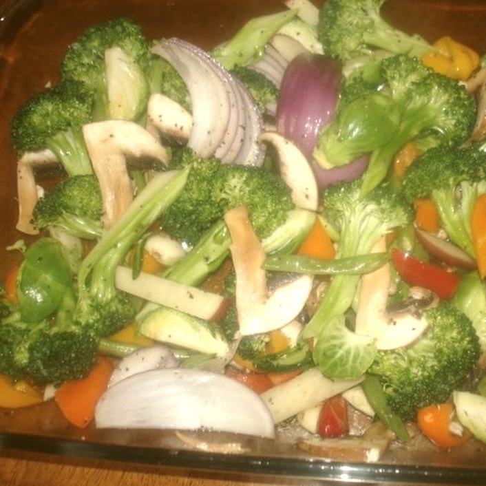 Garlicky Roasted Vegetables