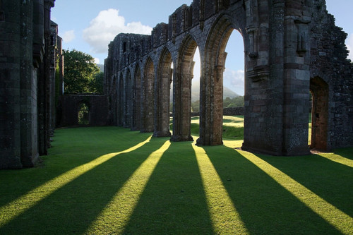 Shadows, Llanthony Priory, Wales